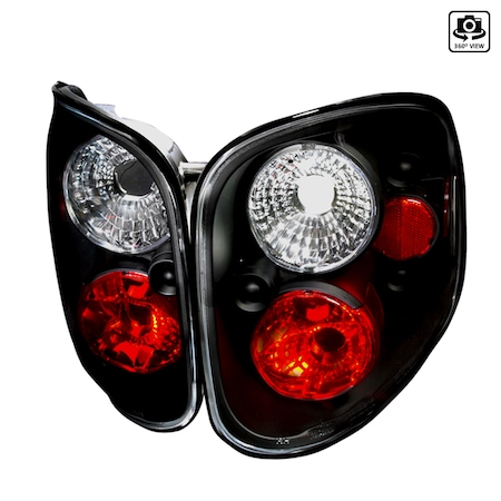 Spec-D Tuning 97-00 Ford F150 Altezza Tail Light Black LT-F150F97JM-TM